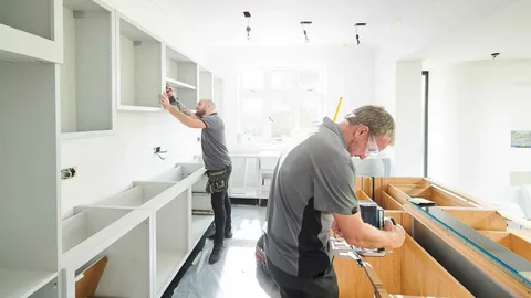 Modern Bathroom Cabinet Installation Dubai